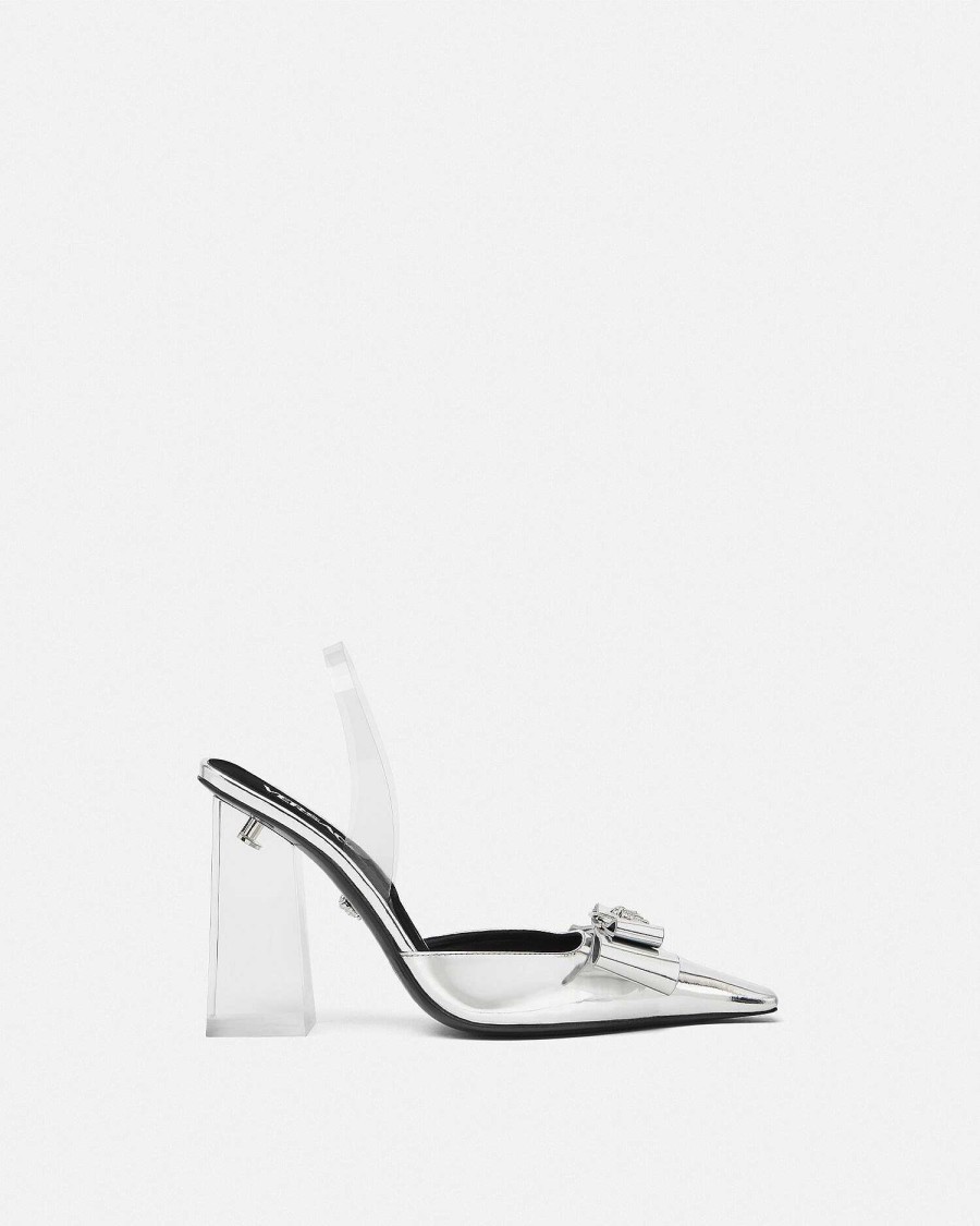 Best Gianni Ribbon Transparent Pumps 105 Mm Pumps & Slingbacks