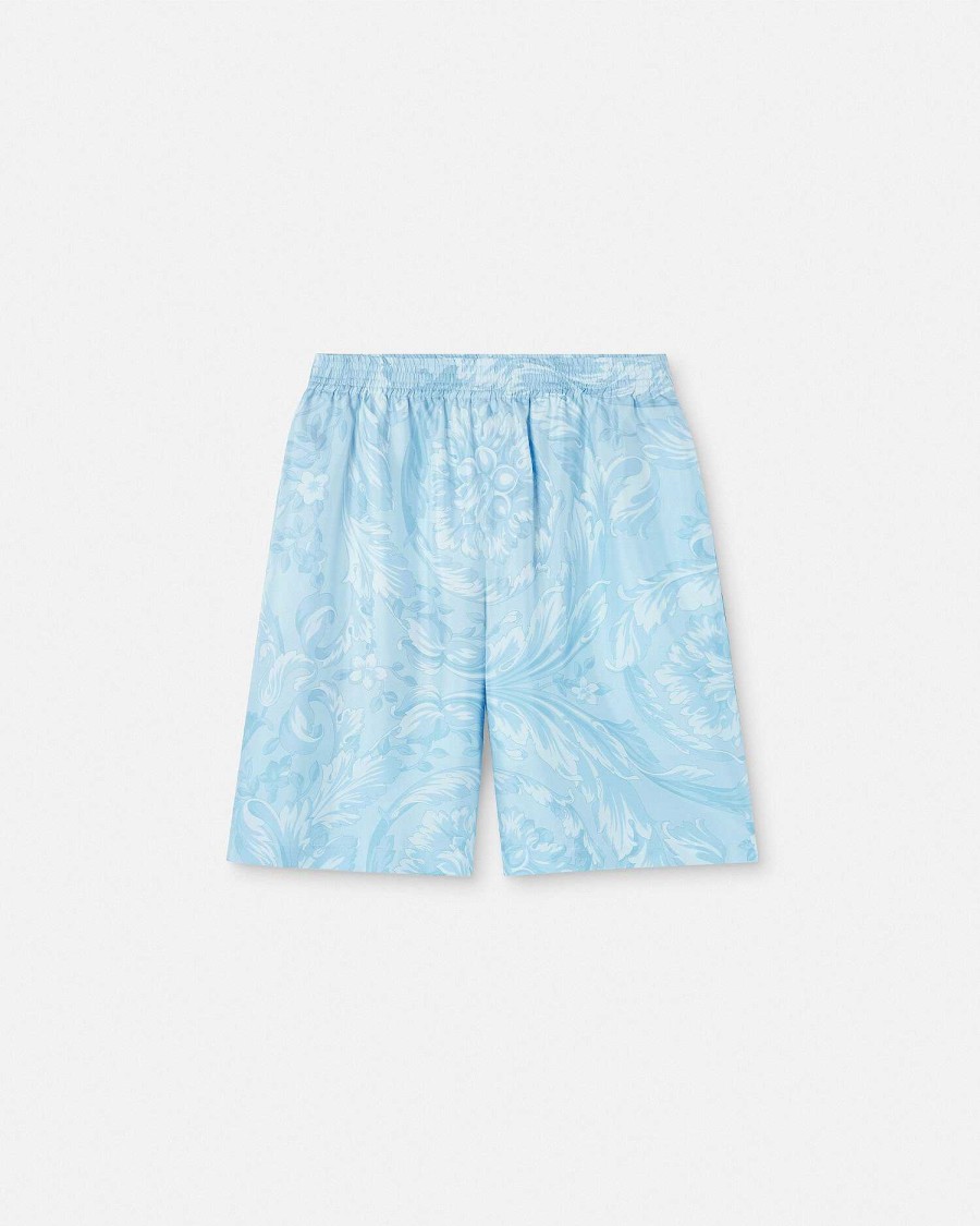 Online Barocco Silk Shorts Pants & Shorts