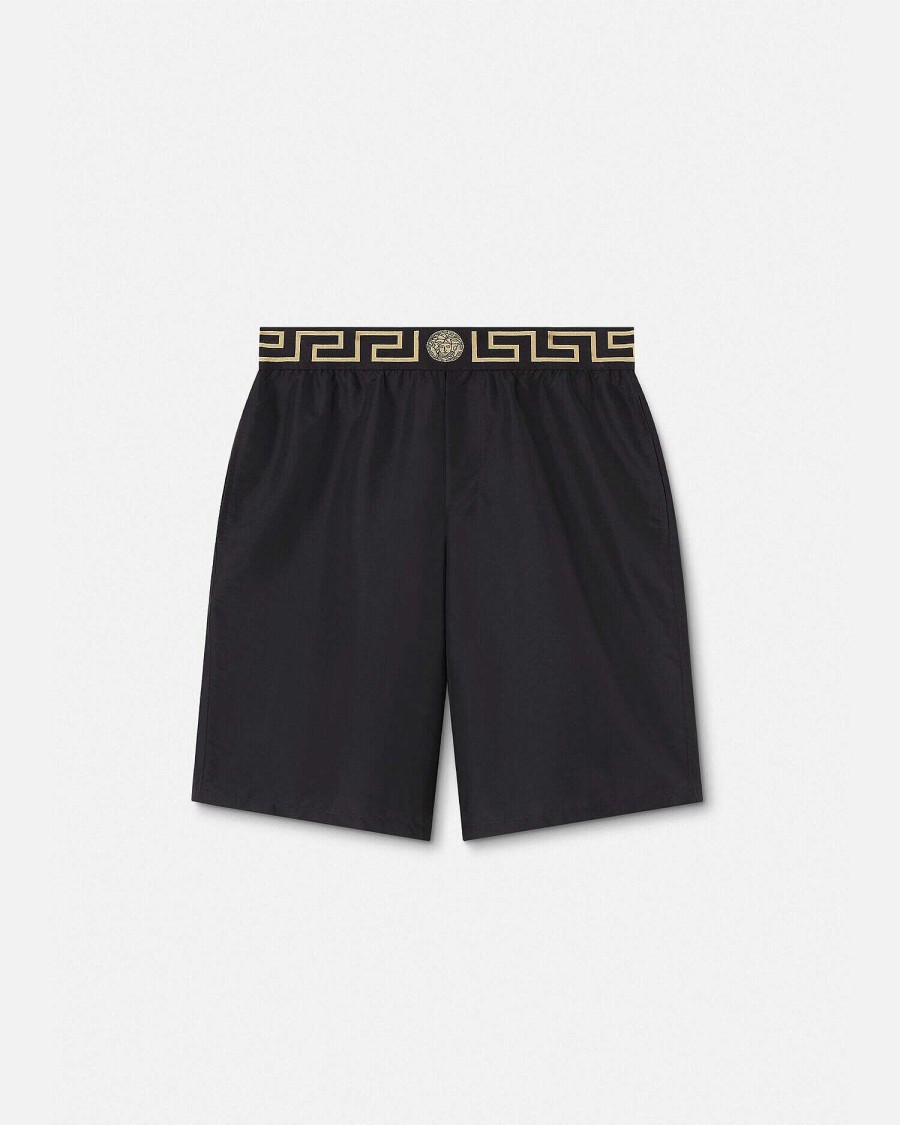 New Greca Border Mid Boardshorts Swimwear