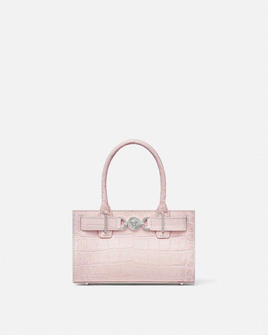 New Croc-Effect Medusa '95 Small Tote Bag Totes