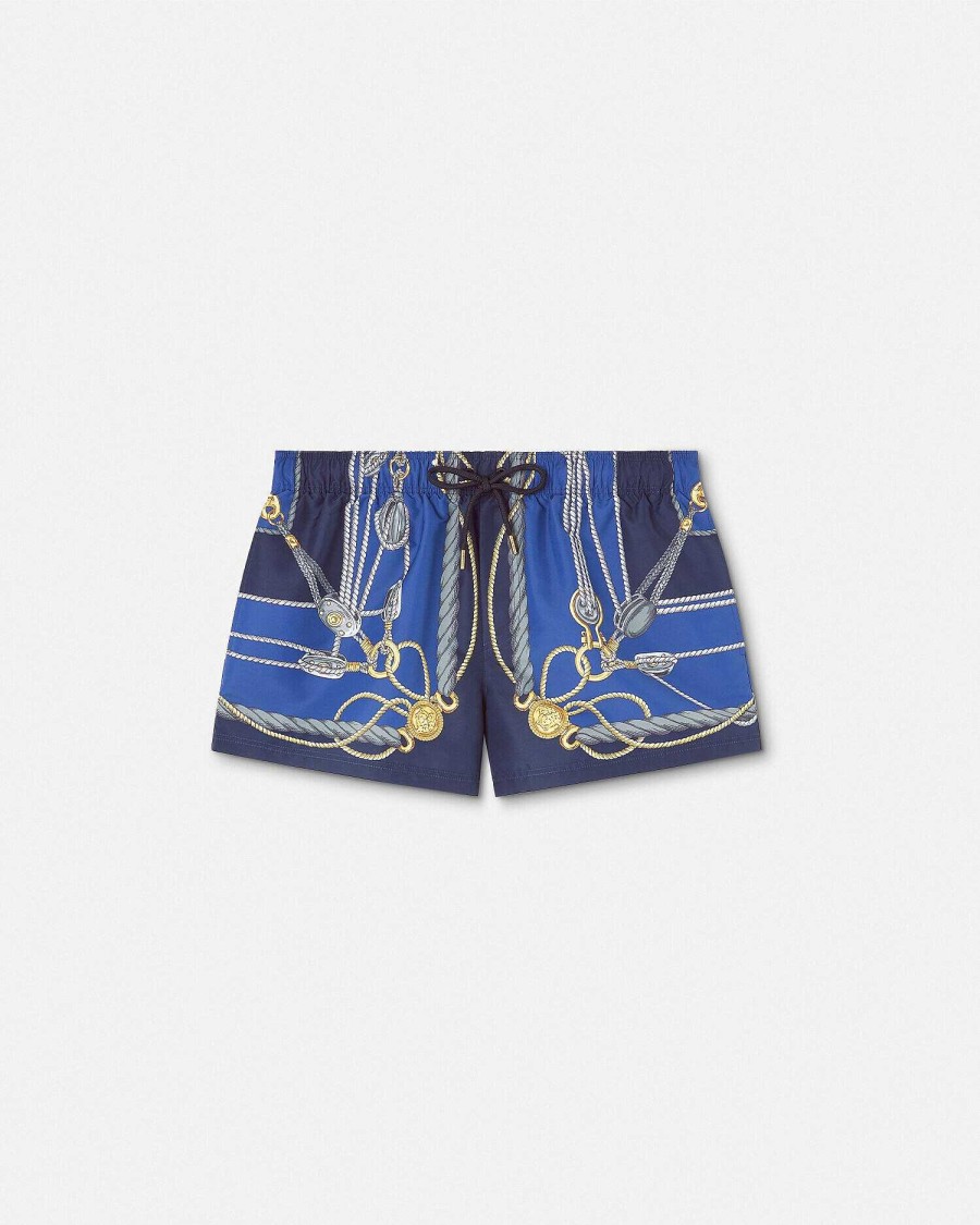 Clearance Versace Nautical Swim Shorts Swimwear