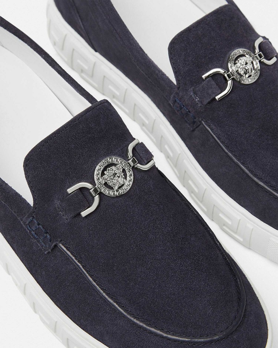 Wholesale Medusa '95 Suede Greca Loafers Loafers & Slippers