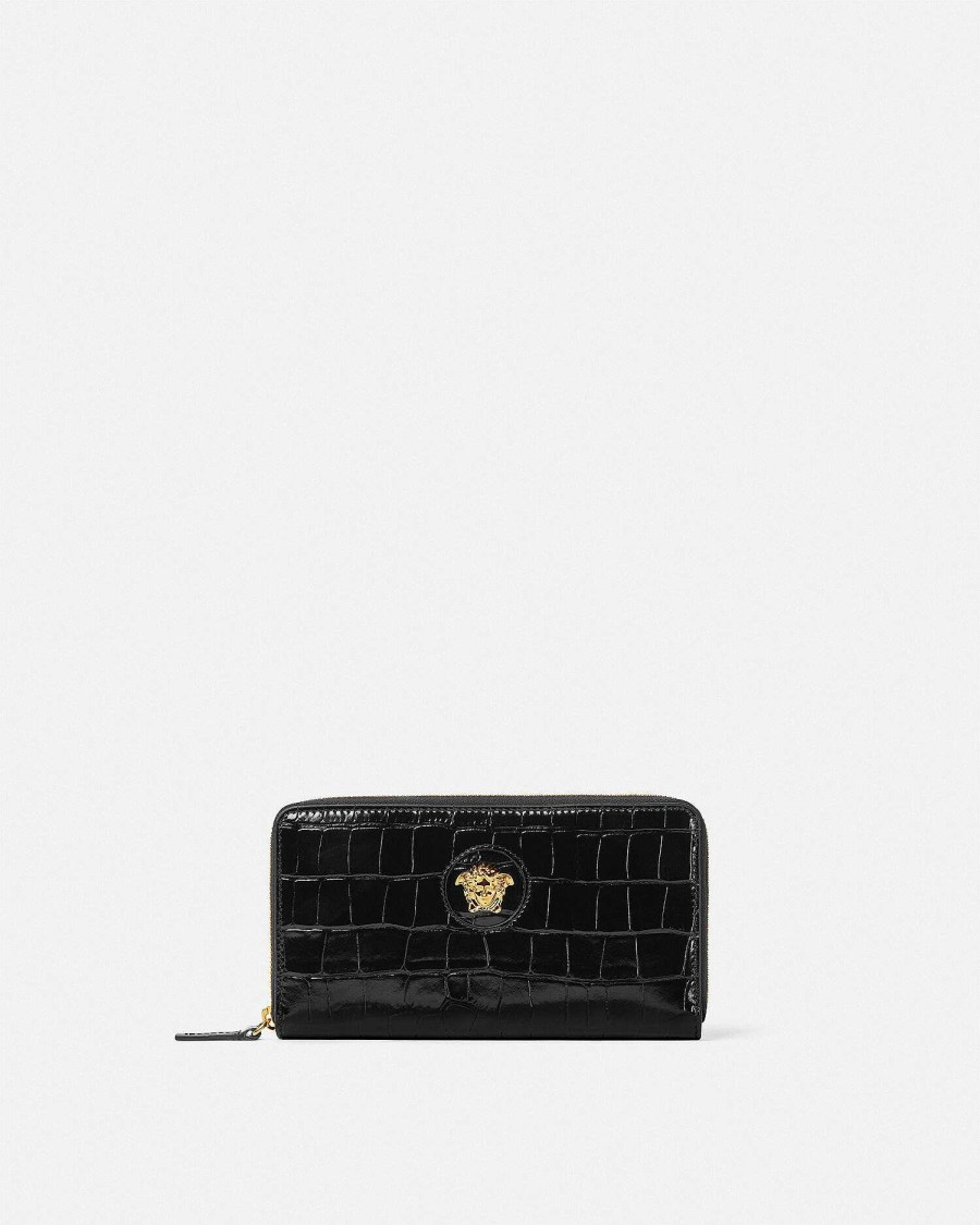 New Croc-Effect La Medusa Long Wallet Wallets