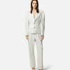 Clearance Pinstripe Lace-Up Blazer Clothing