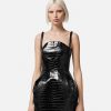 Best Croc-Effect Leather Mini Dress Dresses