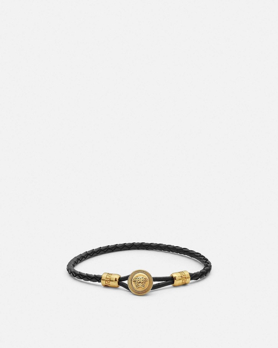 Best Medusa Biggie Braided Leather Bracelet Bracelets