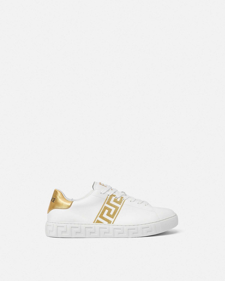 Clearance Embroidered Greca Sneakers Sneakers