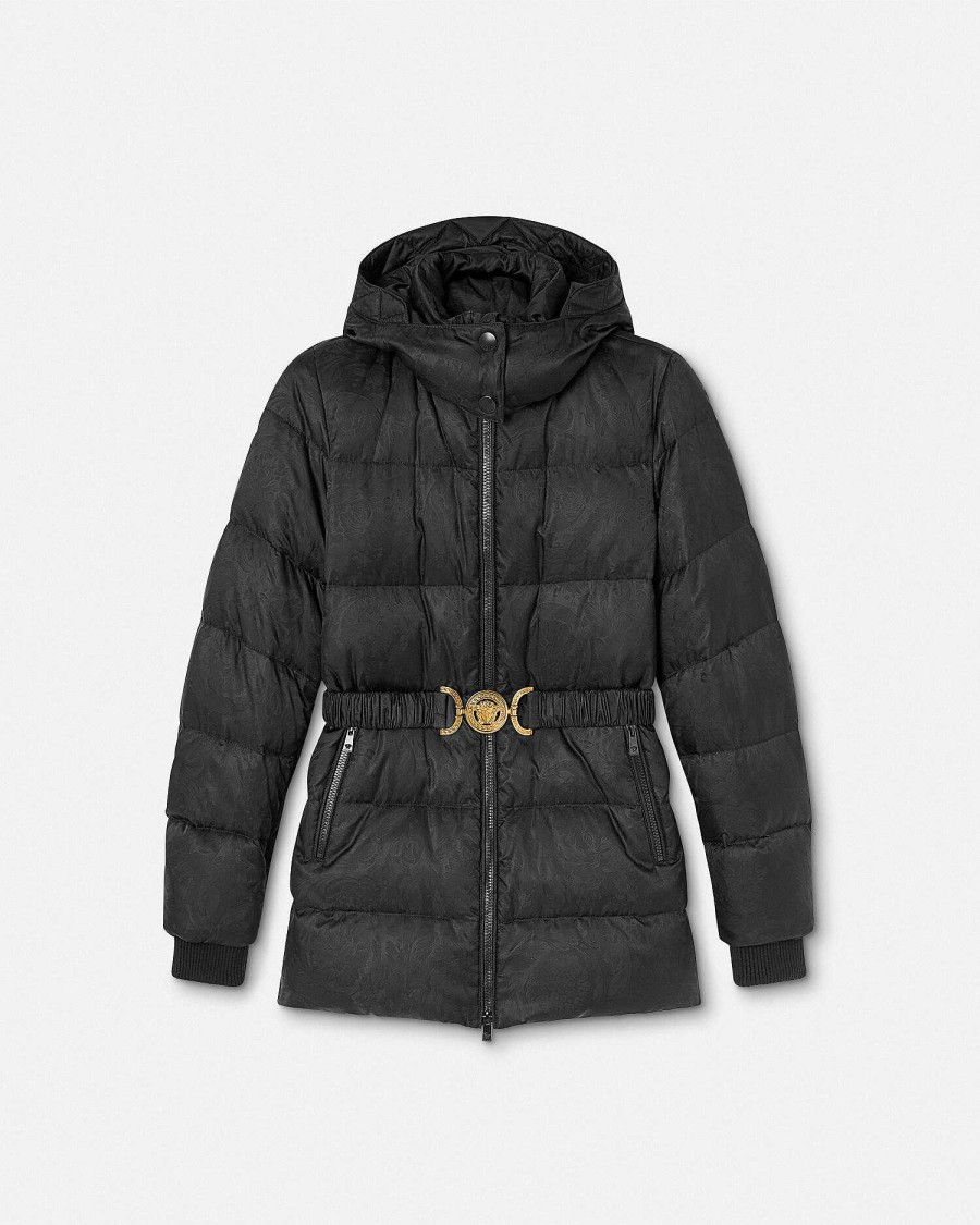 Clearance Barocco Jacquard Puffer Jacket Outerwear & Coats