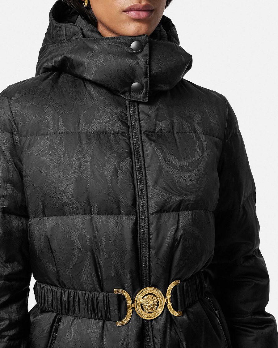 Clearance Barocco Jacquard Puffer Jacket Outerwear & Coats