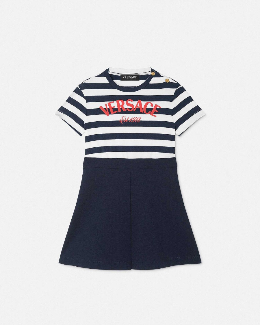 Hot Nautical Stripe Kids T-Shirt Dress Clothing