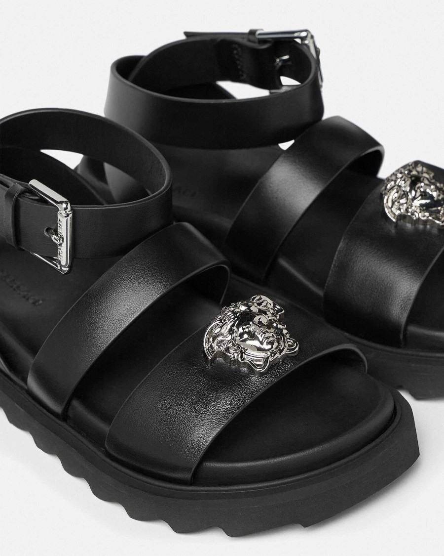 Wholesale La Medusa Leather Kids Sandals Shoes