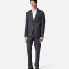 Clearance Herringbone Wool Formal Pants Blazers & Suits