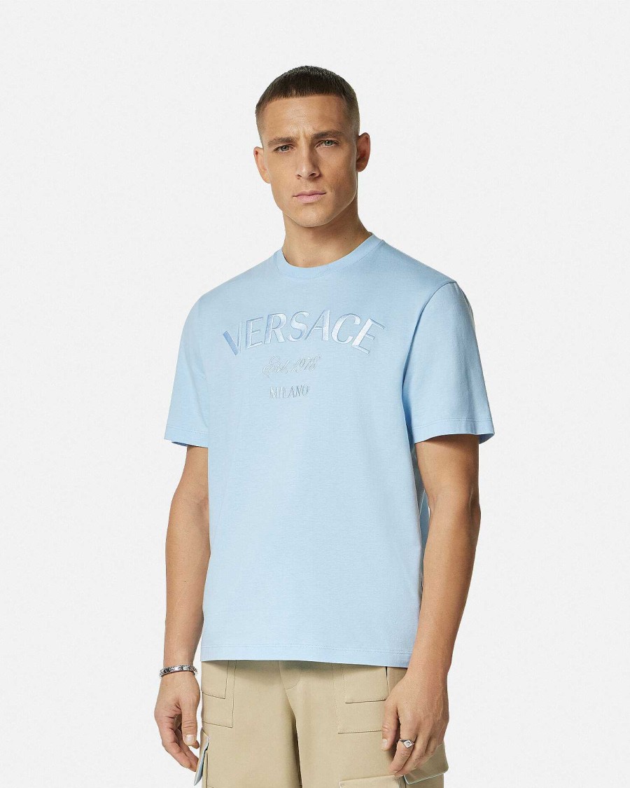 Online Versace Milano Stamp T-Shirt T-Shirts & Polos