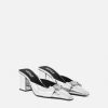 Hot Medusa Buckle Metallic Mules 70 Mm Pumps & Slingbacks