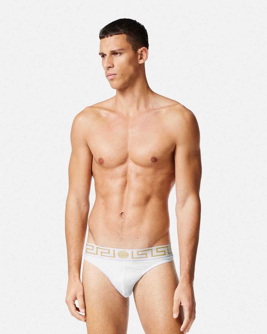 New Greca Border Thong Briefs