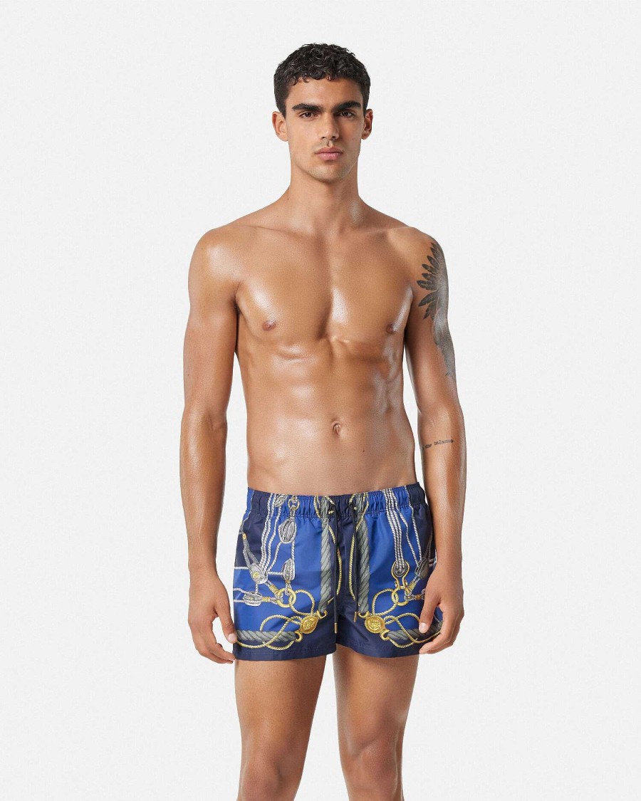 Clearance Versace Nautical Swim Shorts Swimwear