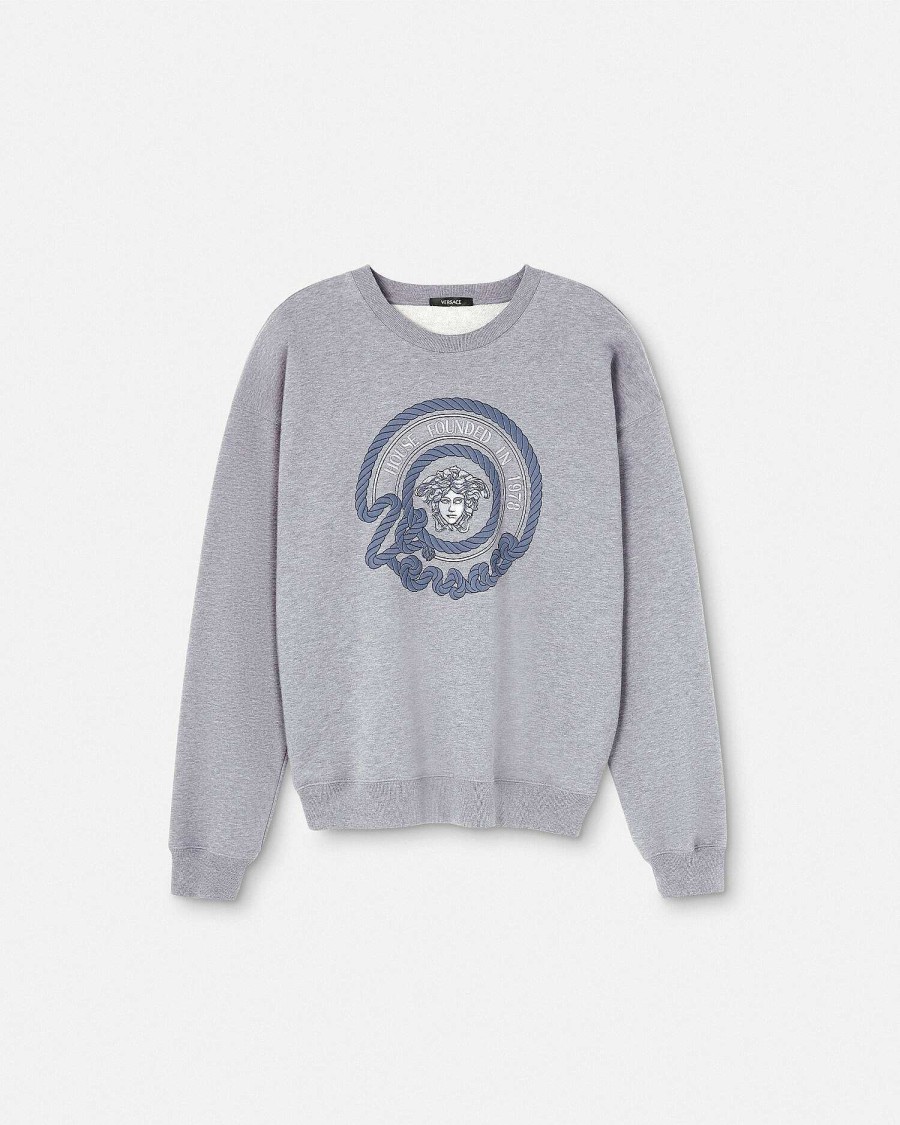 Wholesale Embroidered Nautical Medusa Sweatshirt Sweatshirts