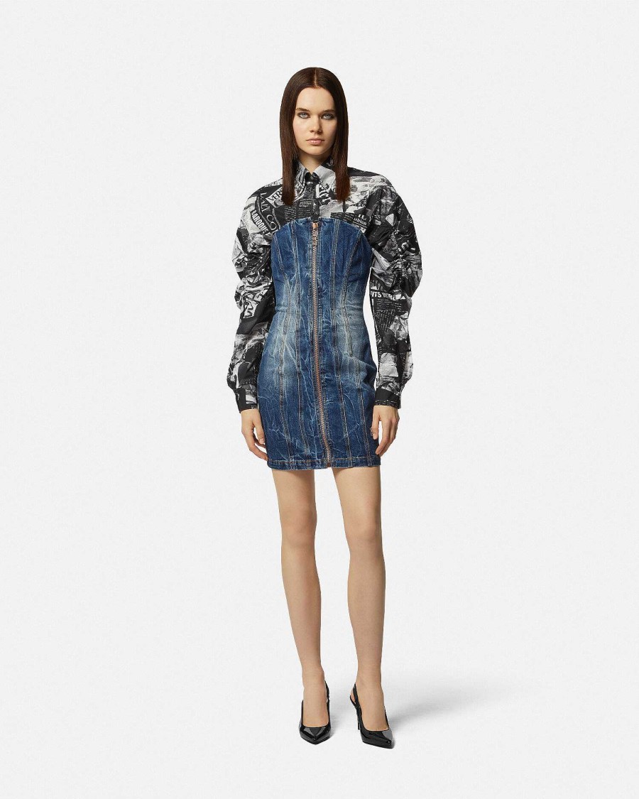 New Denim Mini Dress Clothing