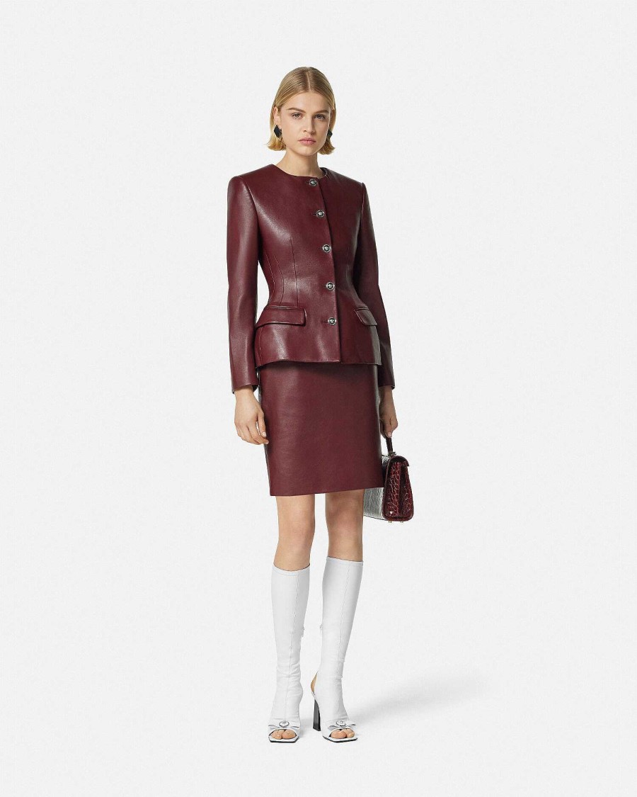 New Leather Pencil Skirt Suits