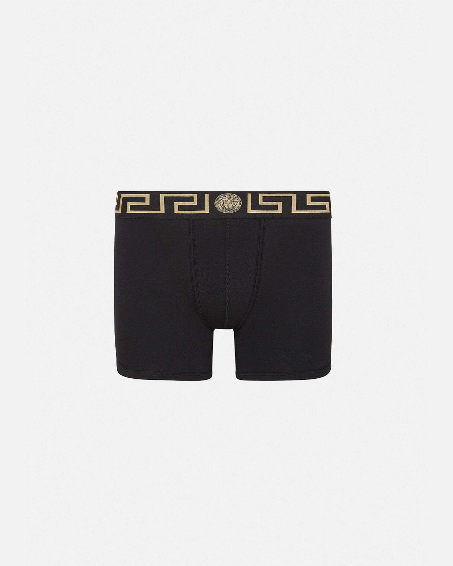 Clearance Greca Border Long Trunks Boxers