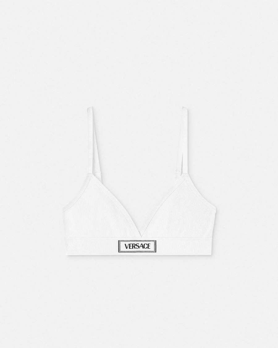 Online 90S Vintage Logo Ribbed Bralette Bras & Briefs