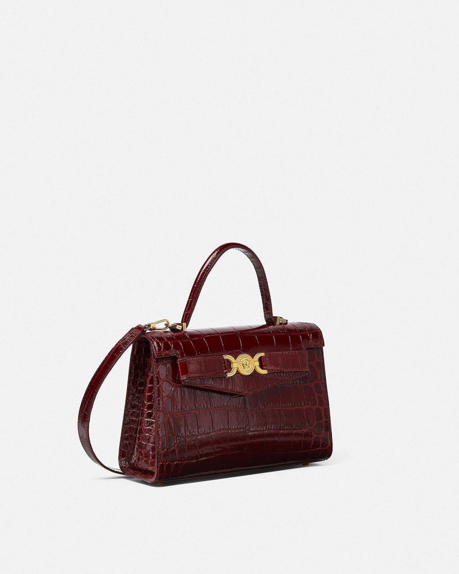 Hot Croc-Effect Medusa '95 Handbag Top Handle