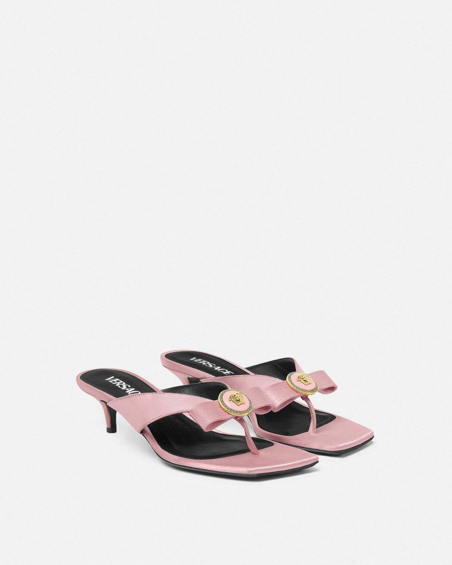 Online Gianni Ribbon Satin Mules 45 Mm Sandals