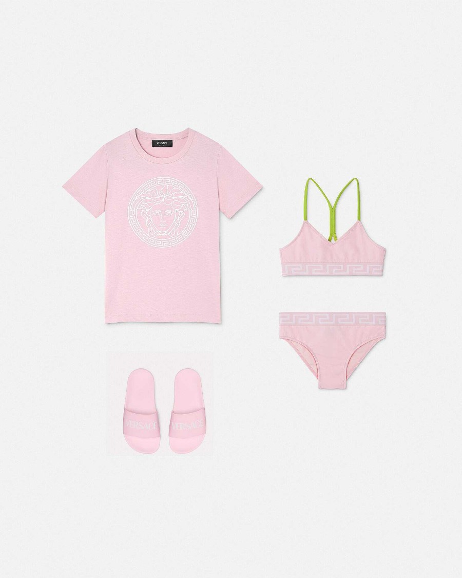 Best Greca Border Kids Bikini Set Beachwear