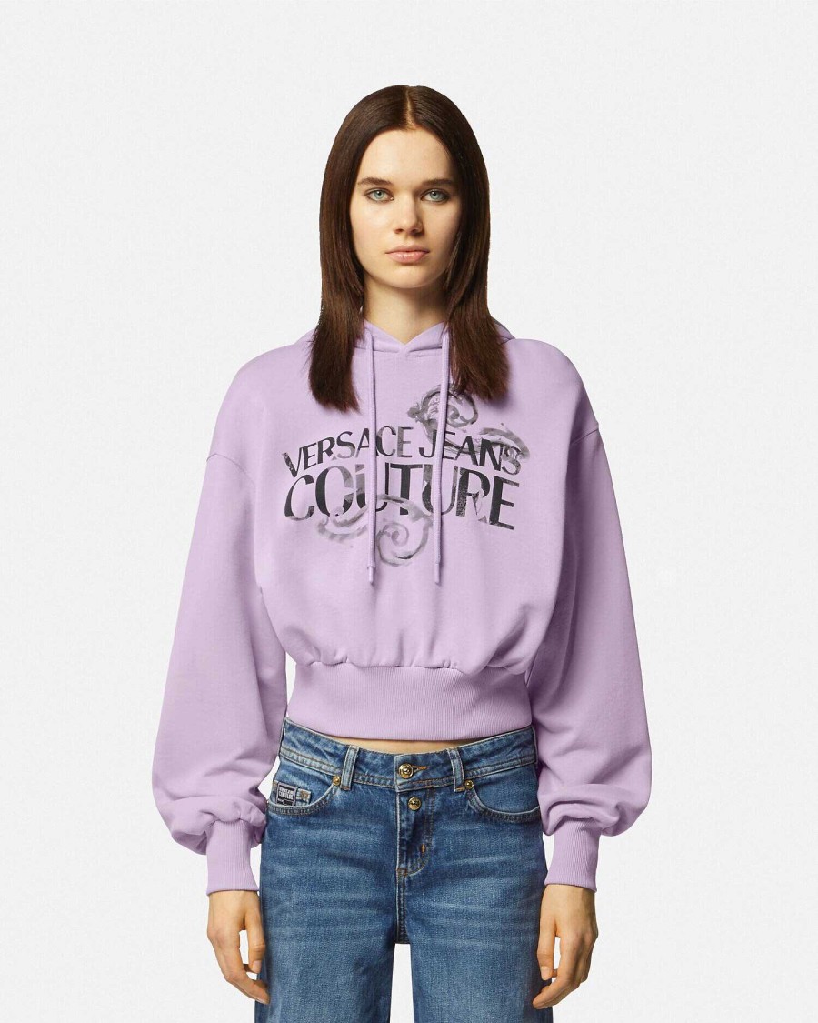 Online Watercolor Couture Logo Hoodie Clothing