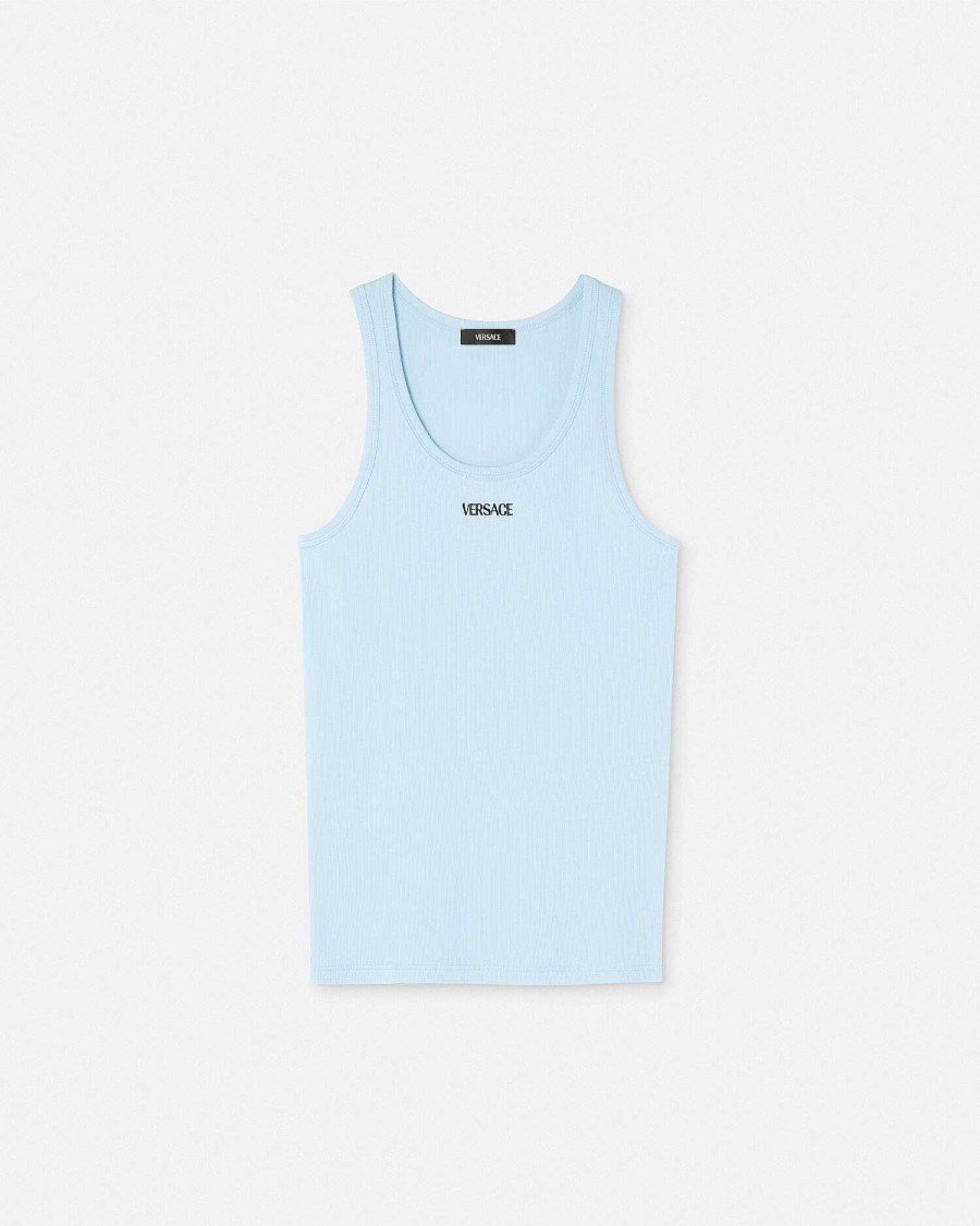 Online Logo Ribbed Tank Top T-Shirts & Polos