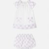 Clearance Contrasto Ruffled Baby Dress Set Clothing