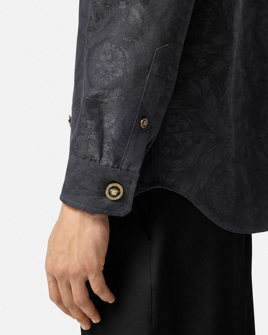 Clearance Barocco Jacquard Overshirt Jackets & Coats