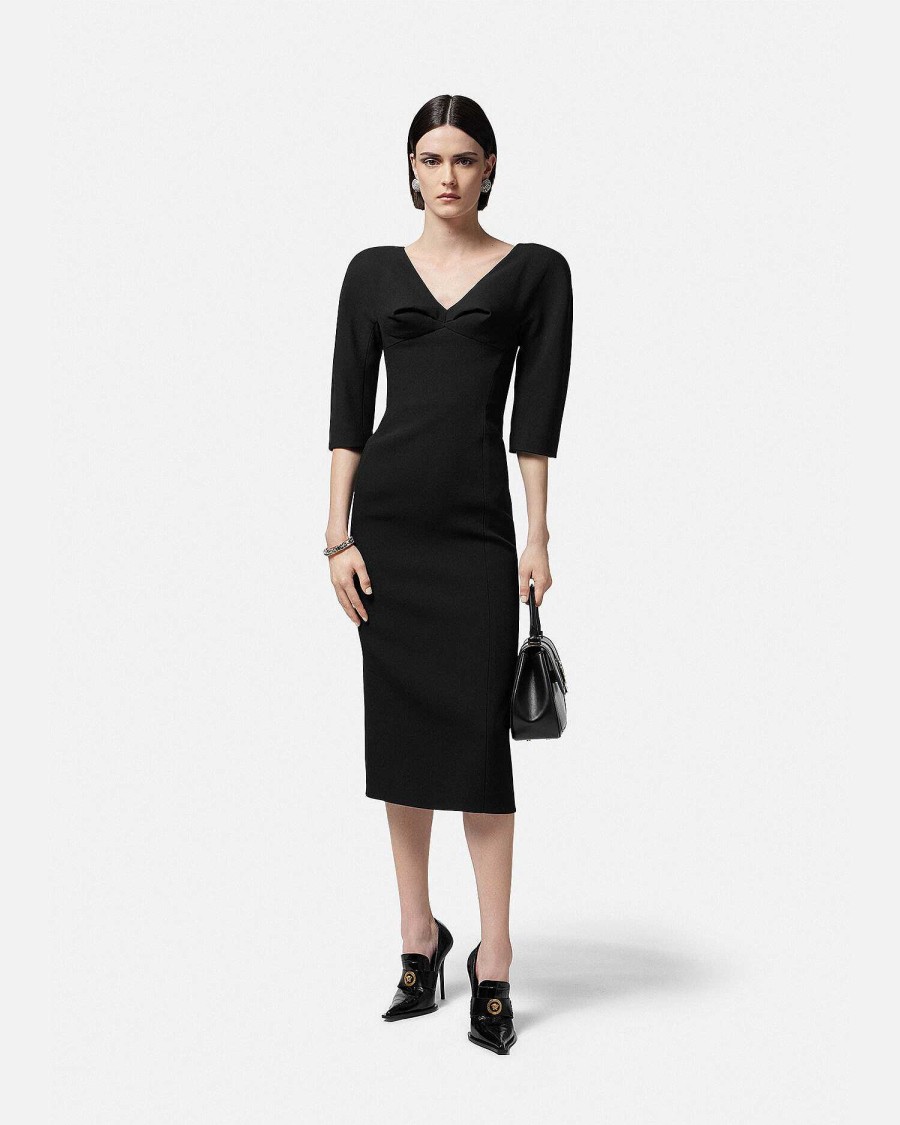 Online Folded Midi Dress Dresses