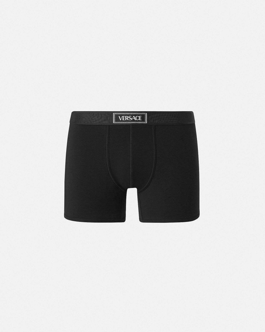 Best 90S Versace Logo Long Trunks Boxers