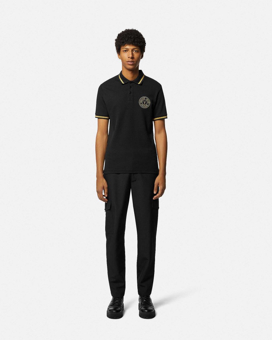 Hot V-Emblem Polo Shirt Clothing