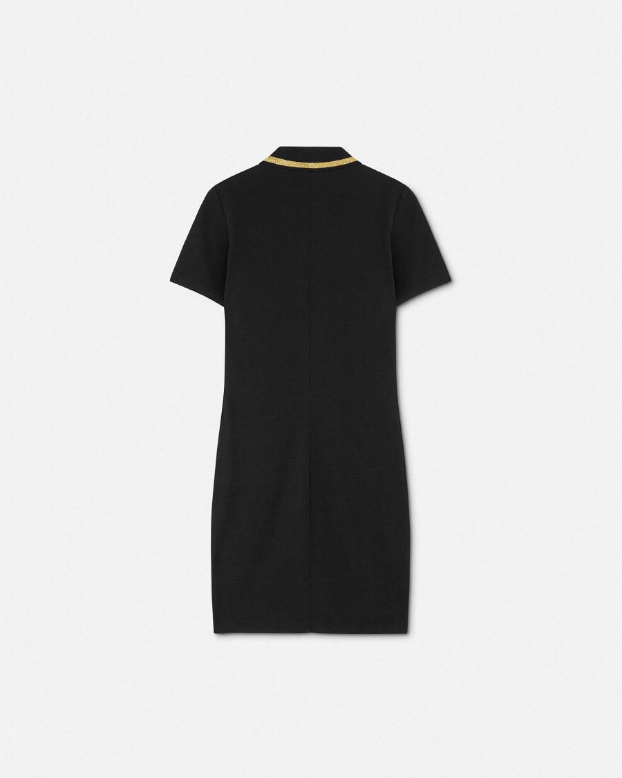 Wholesale V-Emblem Midi Polo Dress Clothing