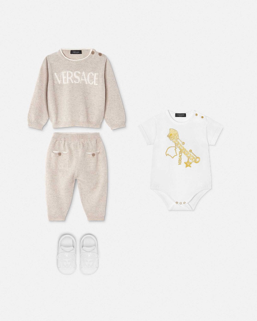 Online Logo Baby Knit Set Clothing