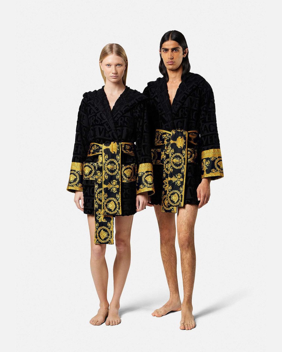 Hot I Baroque Short Bathrobe Bathrobes & Robes