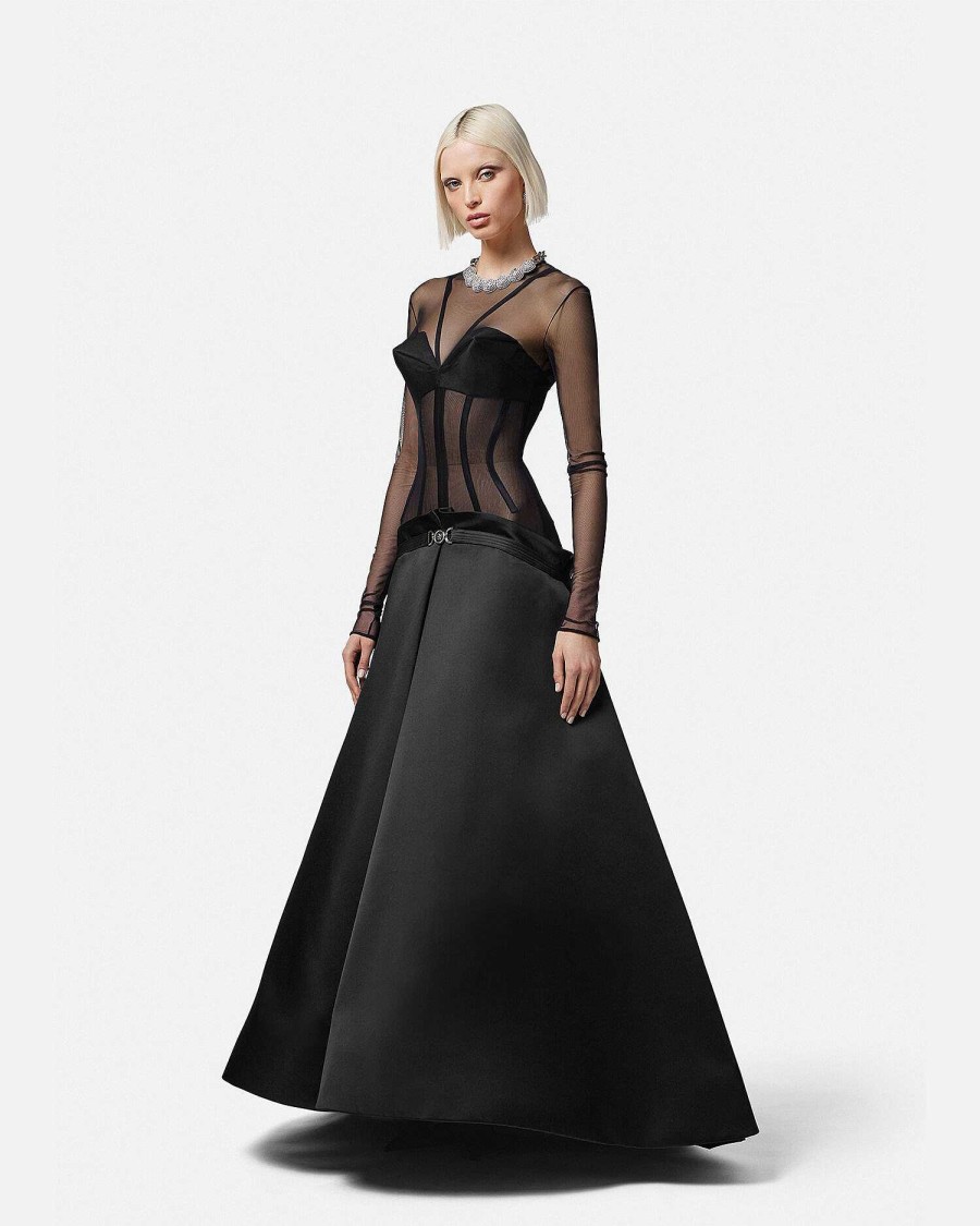 Online Medusa '95 Bustier Box Pleat Gown Dresses