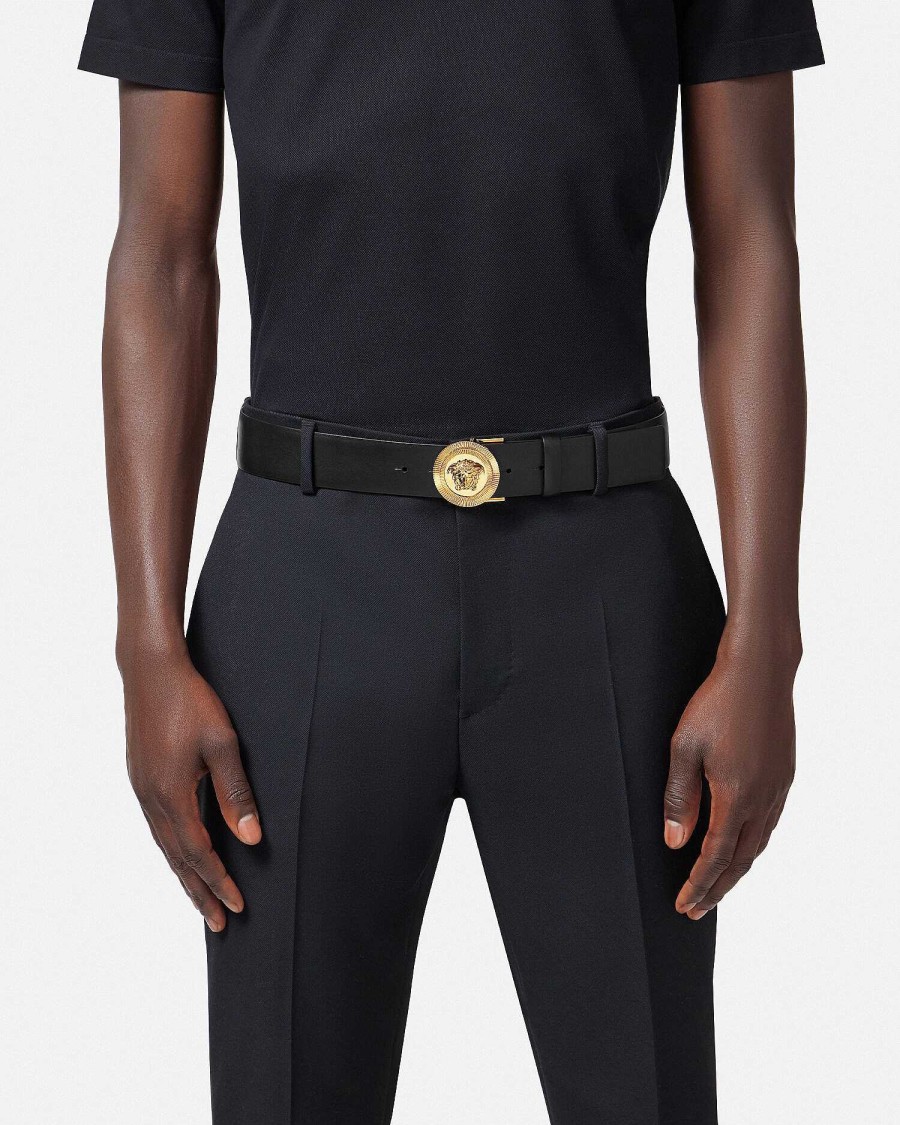 Clearance Medusa Biggie Reversible Leather Belt Belts