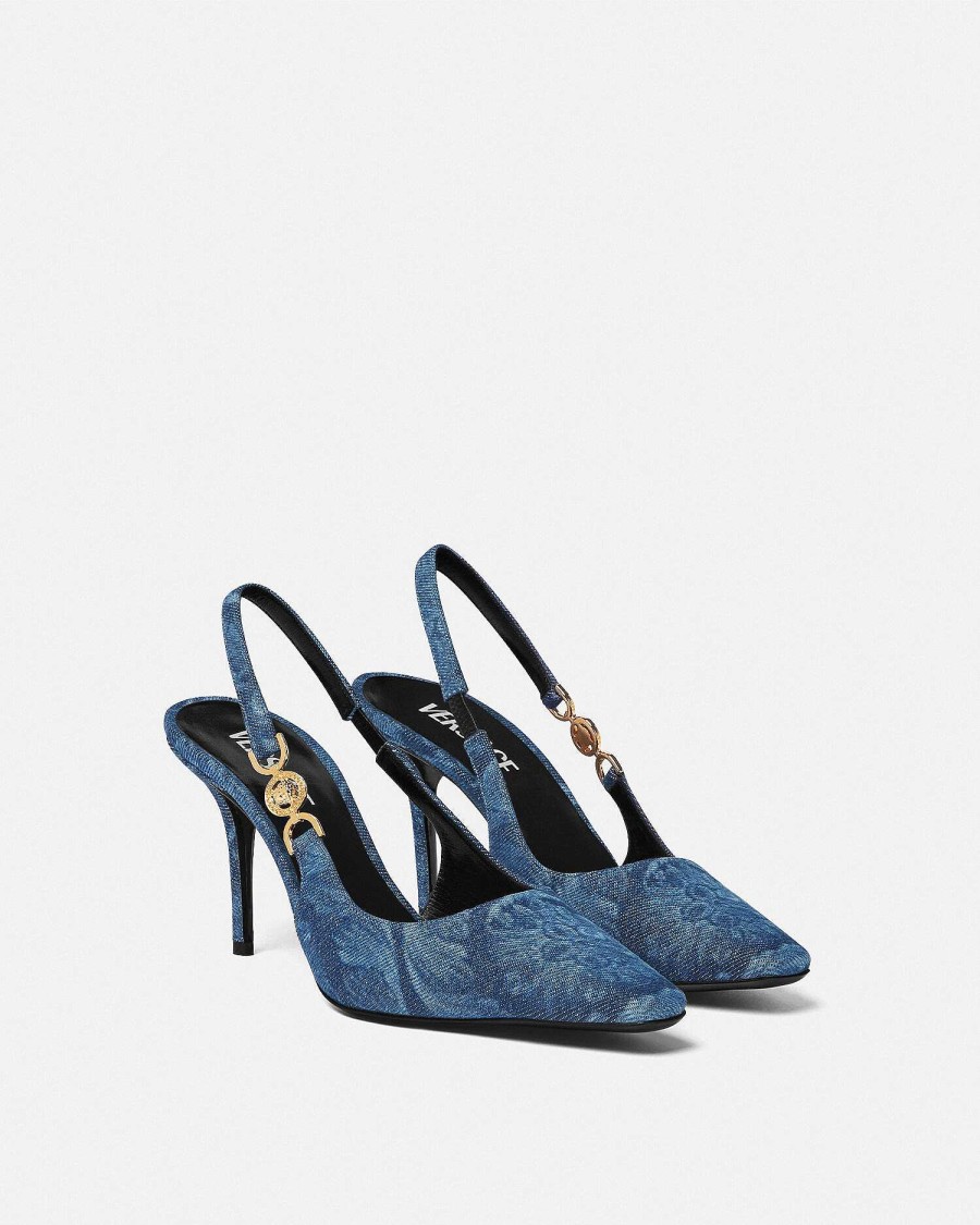 Hot Barocco Medusa '95 Slingback Pumps 85 Mm Pumps & Slingbacks