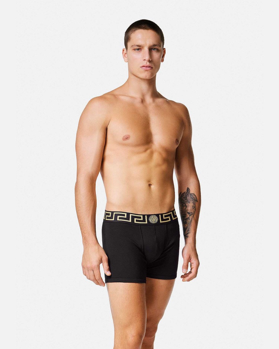 Best Greca Border Long Trunks 2-Pack Boxers