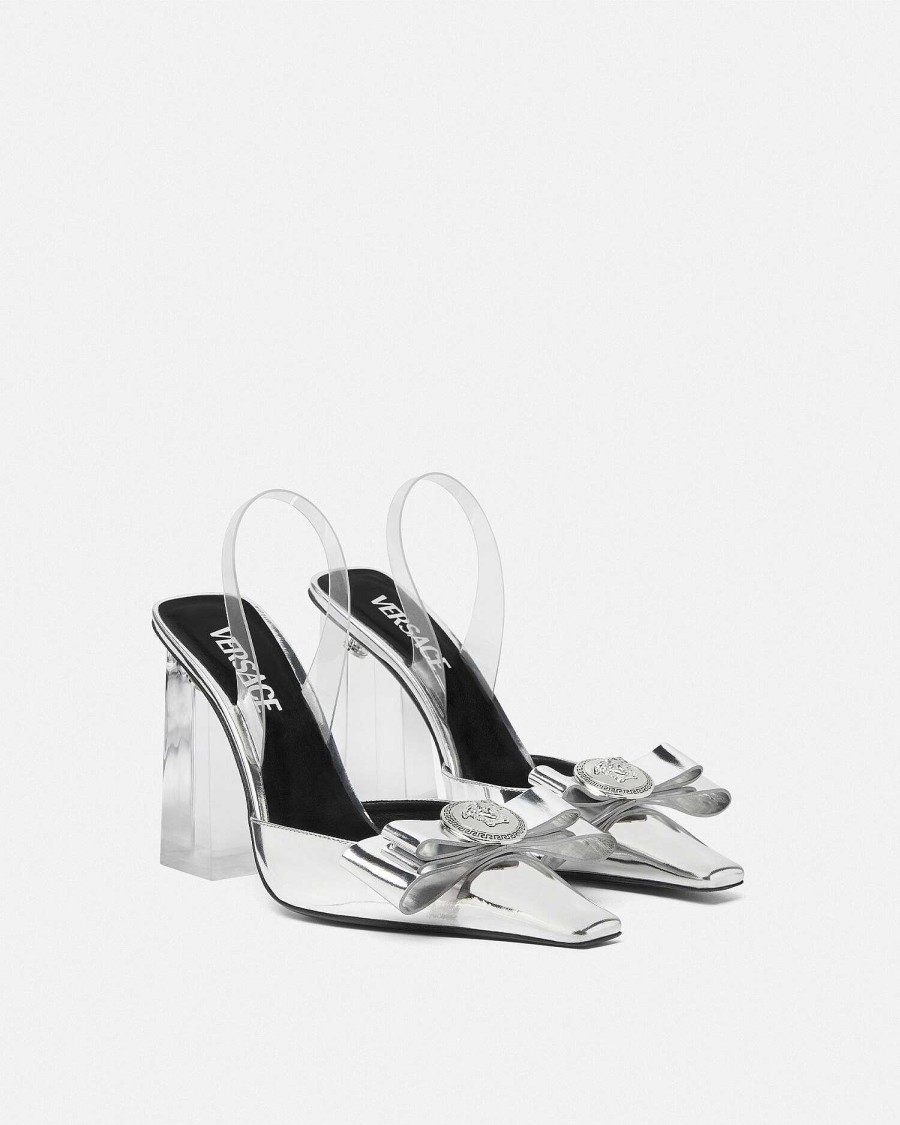 Best Gianni Ribbon Transparent Pumps 105 Mm Pumps & Slingbacks