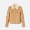 Online Shearling Leather Blouson Jacket Jackets & Coats