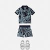 Online Barocco Stencil Baby Sweat Shorts Clothing