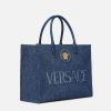 Hot La Medusa Denim Large Tote Bag Totes