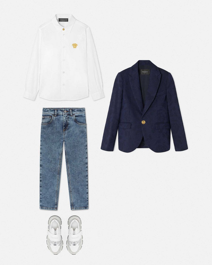 Online Barocco Jacquard Kids Blazer Clothing