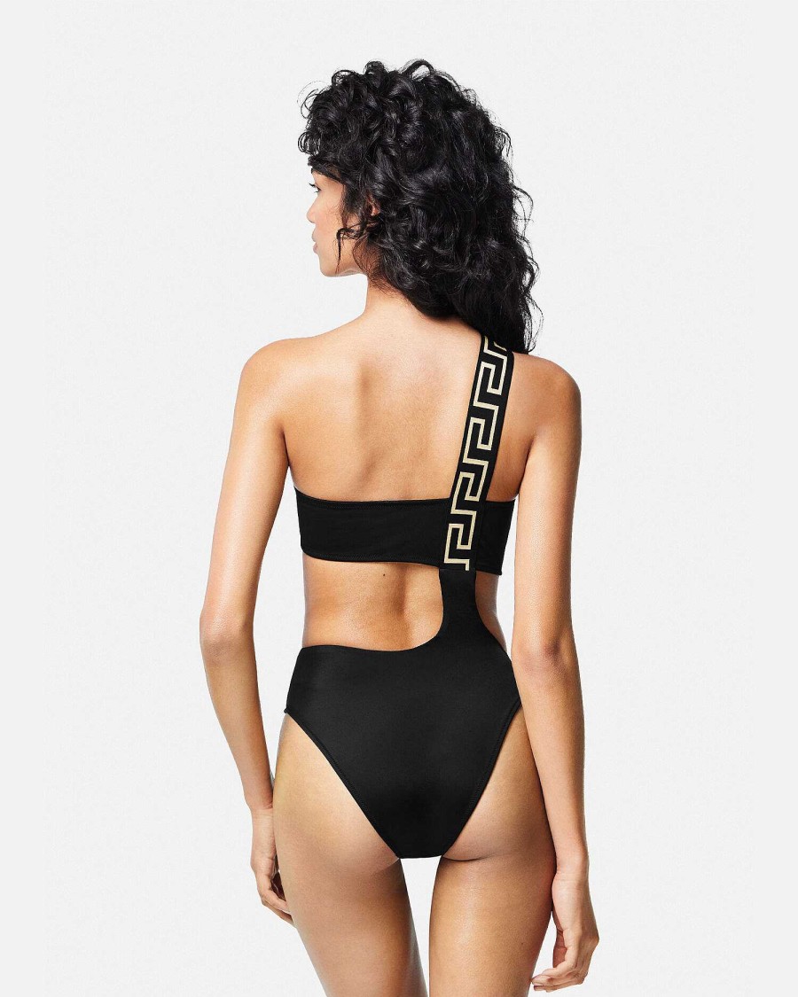 Wholesale Greca Border One-Piece Swimsuit Swimwear