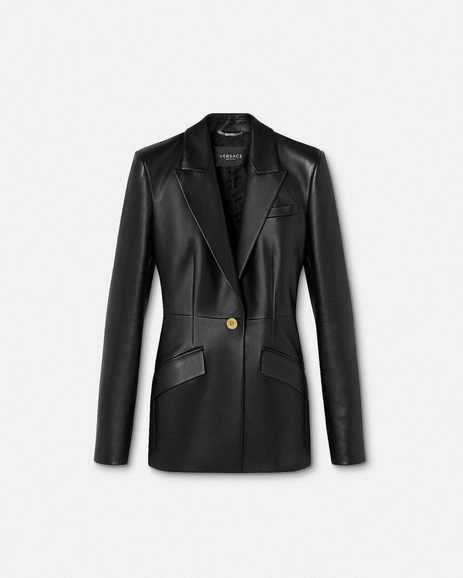 Online Leather Blazer Blazer & Jackets