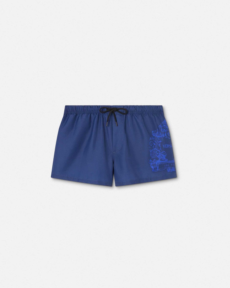 Hot Versace Cartouche Swim Shorts Swimwear